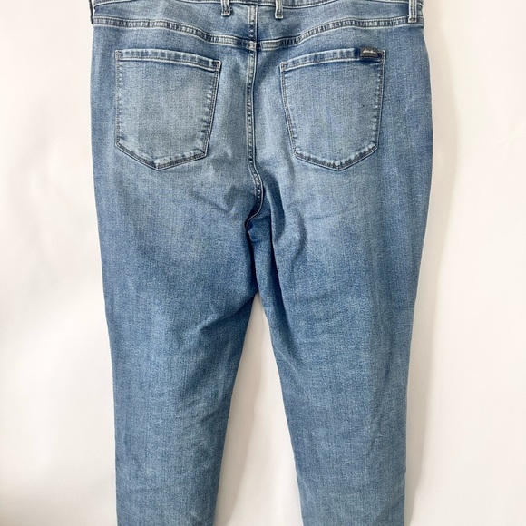 Eddie Bauer Jeans Womens Revival High Rise Straight Leg Sz 18 Blue Denim - Picture 6 of 13